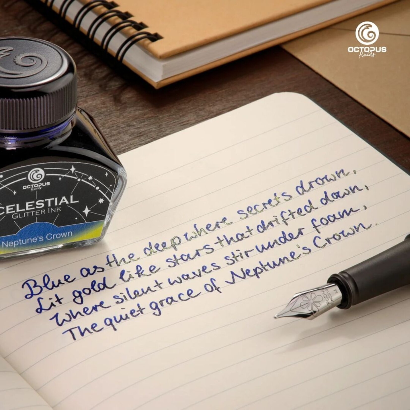 OCTOPUS CELESTIAL GLITTER INK 30ML NEPTUNE'S CROWN
