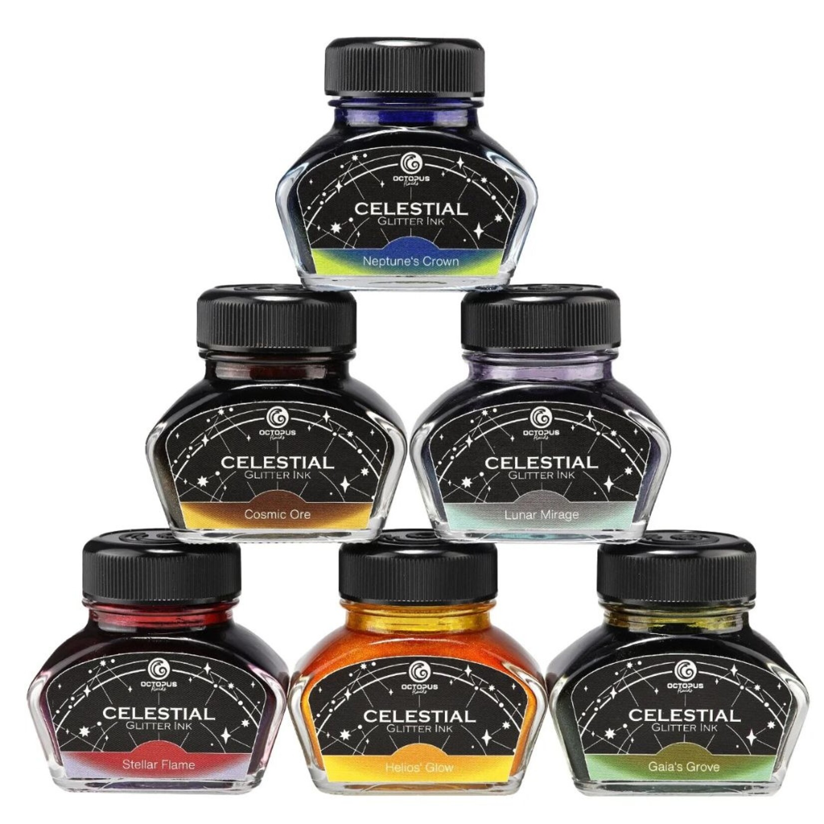 OCTOPUS CELESTIAL GLITTER INK 30ML HELIO'S GLOW