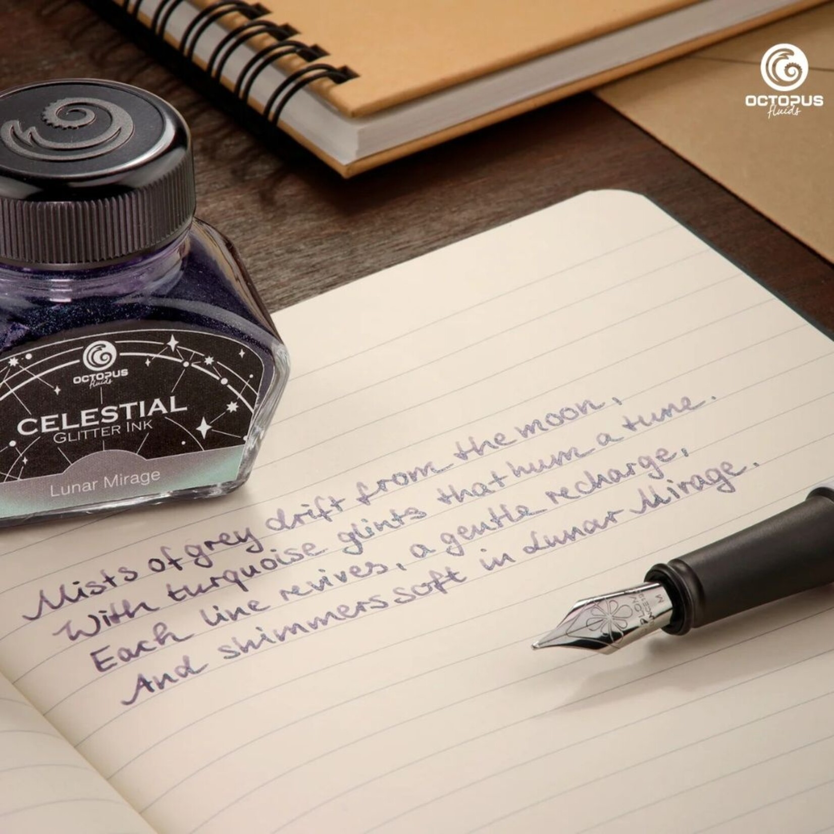 OCTOPUS CELESTIAL GLITTER INK 30ML LUNAR MIRAGE