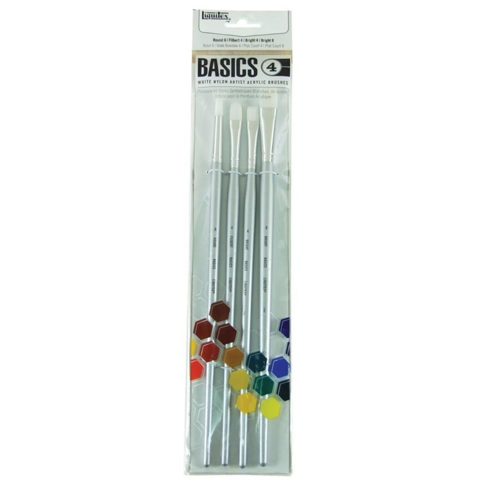 LIQUITEX LIQUITEX BASICS BRUSH 4/SET