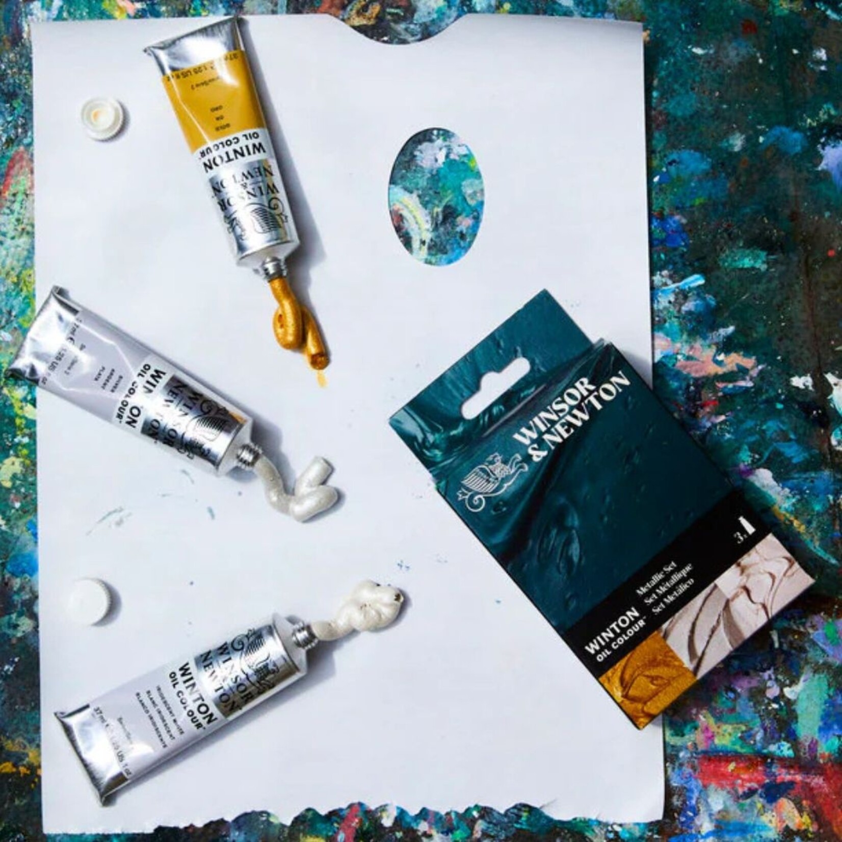 WINSOR & NEWTON WINTON OIL METALLIC SET/3