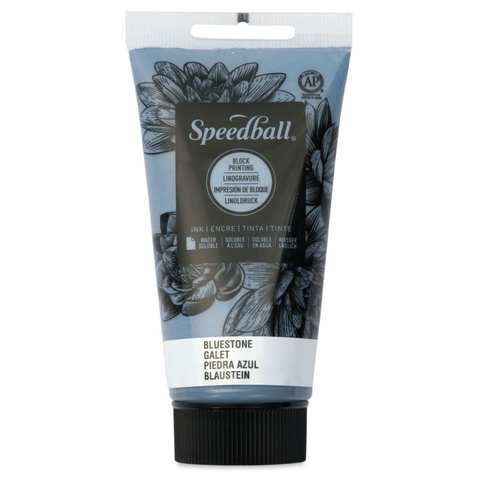 SPEEDBALL BLOCK PRINTING INK WATER SOLUBLE 2.5OZ BLUESTONE
