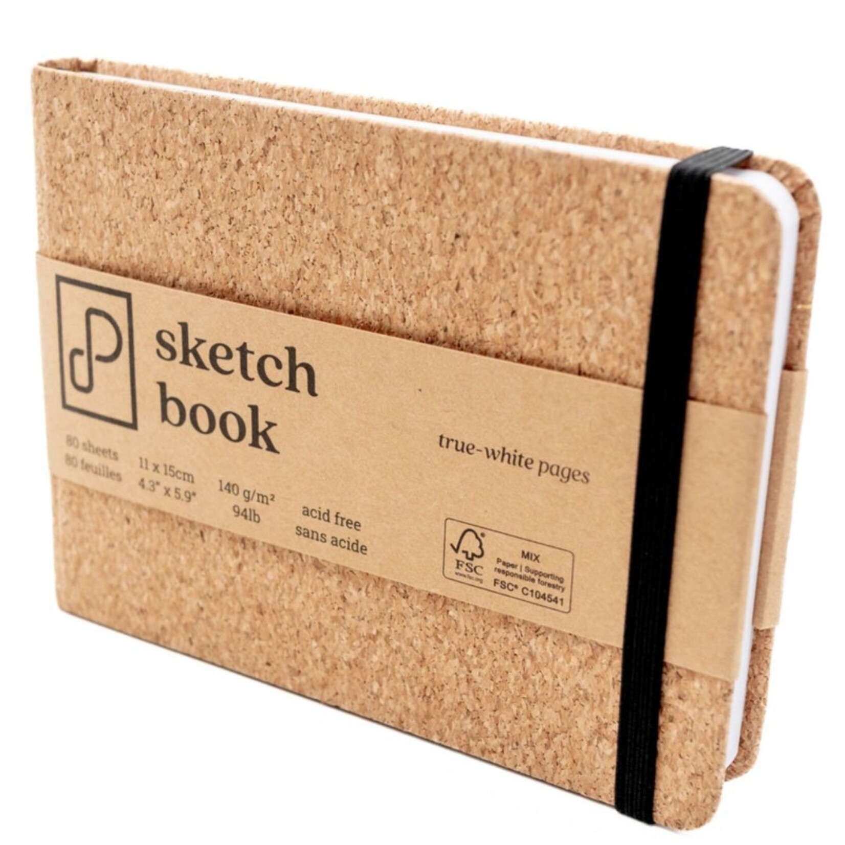PRISM STUDIO CORK SKETCHBOOK 4.3X5.9" 80/SHT TRUE WHITE PAGES