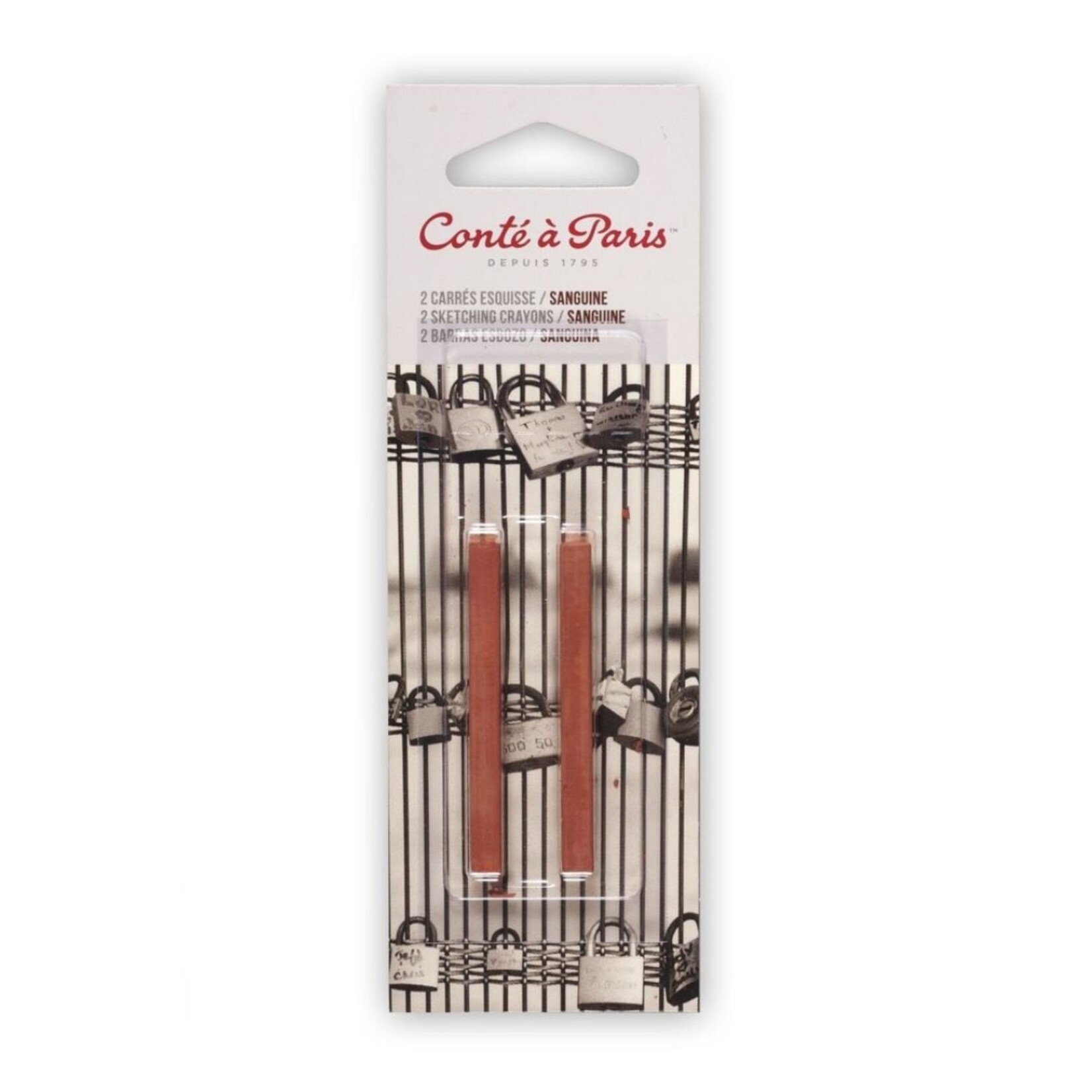 CONTE SKETCHING CRAYONS SANGUINE SET/2