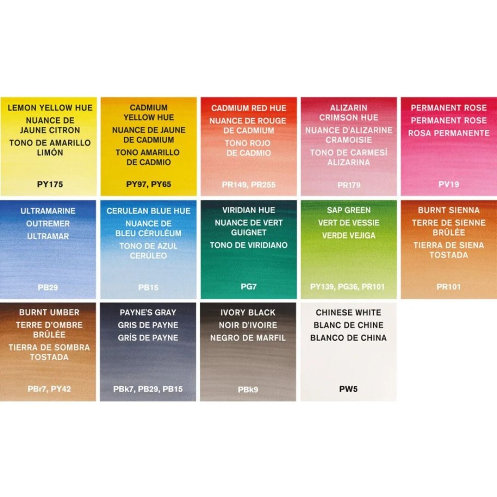 WINSOR NEWTON COTMAN WATERCOLOUR COMPACT HALF PAN 15/SET