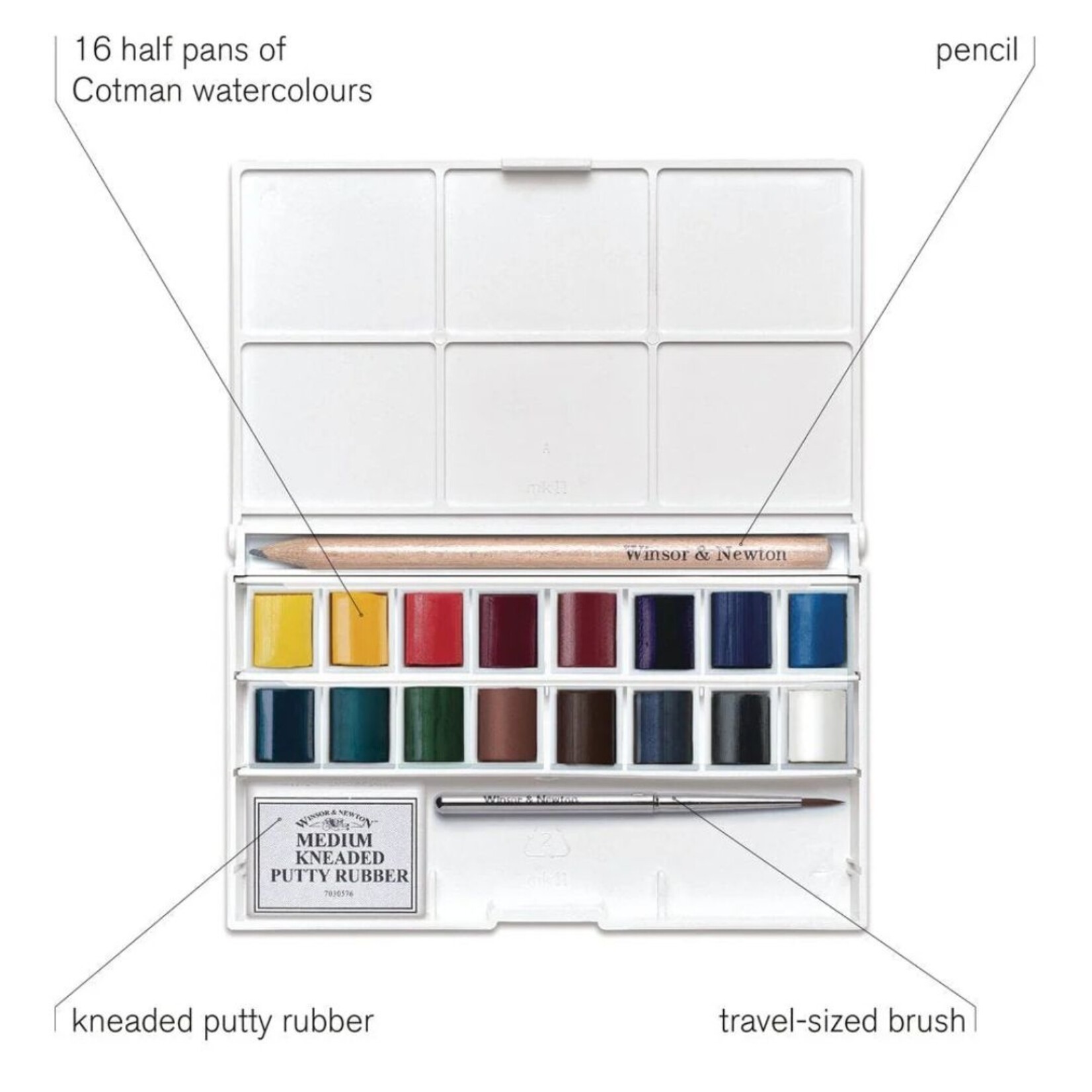COTMAN WATERCOLOUR COMPLETE POCKET SET/19