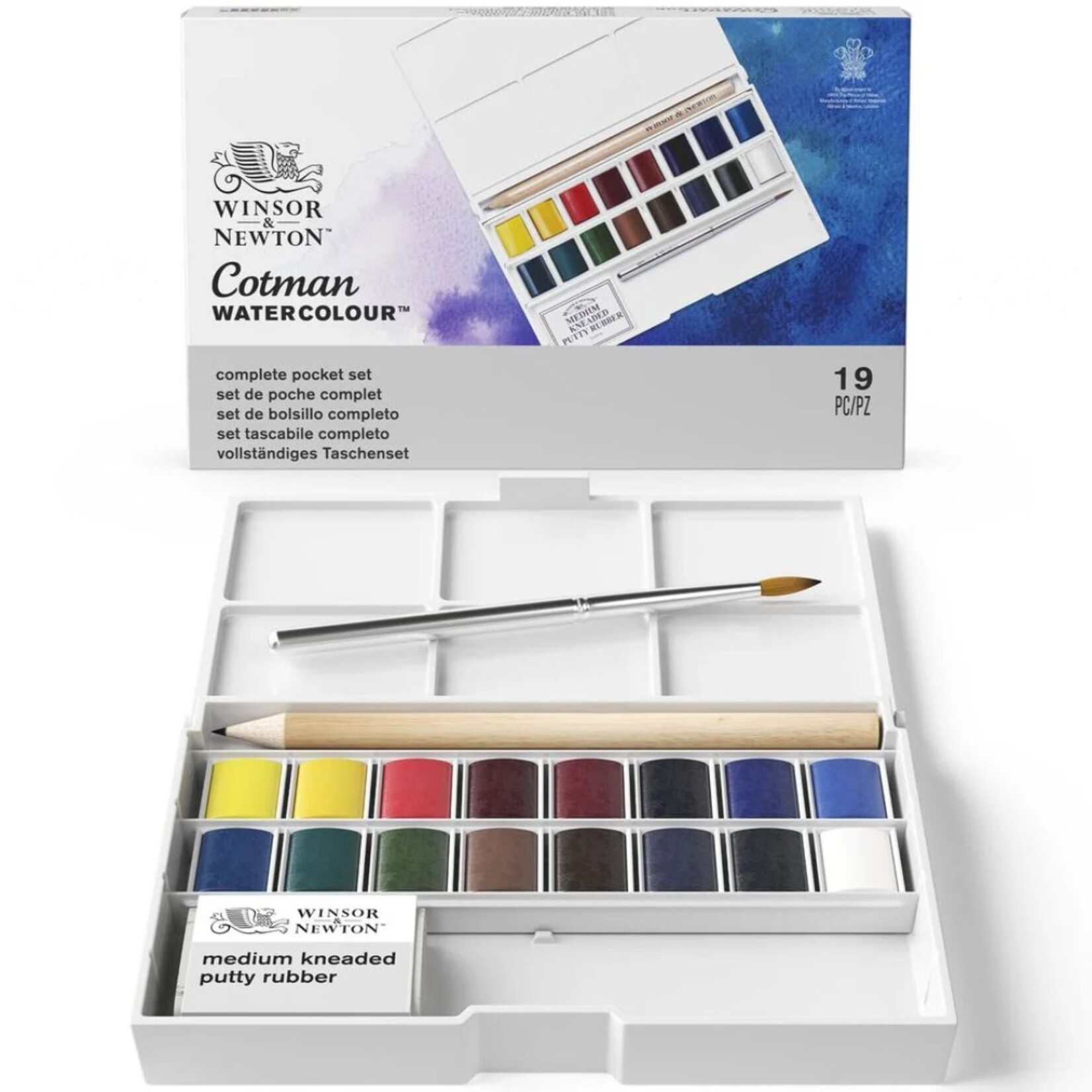COTMAN WATERCOLOUR COMPLETE POCKET SET/19