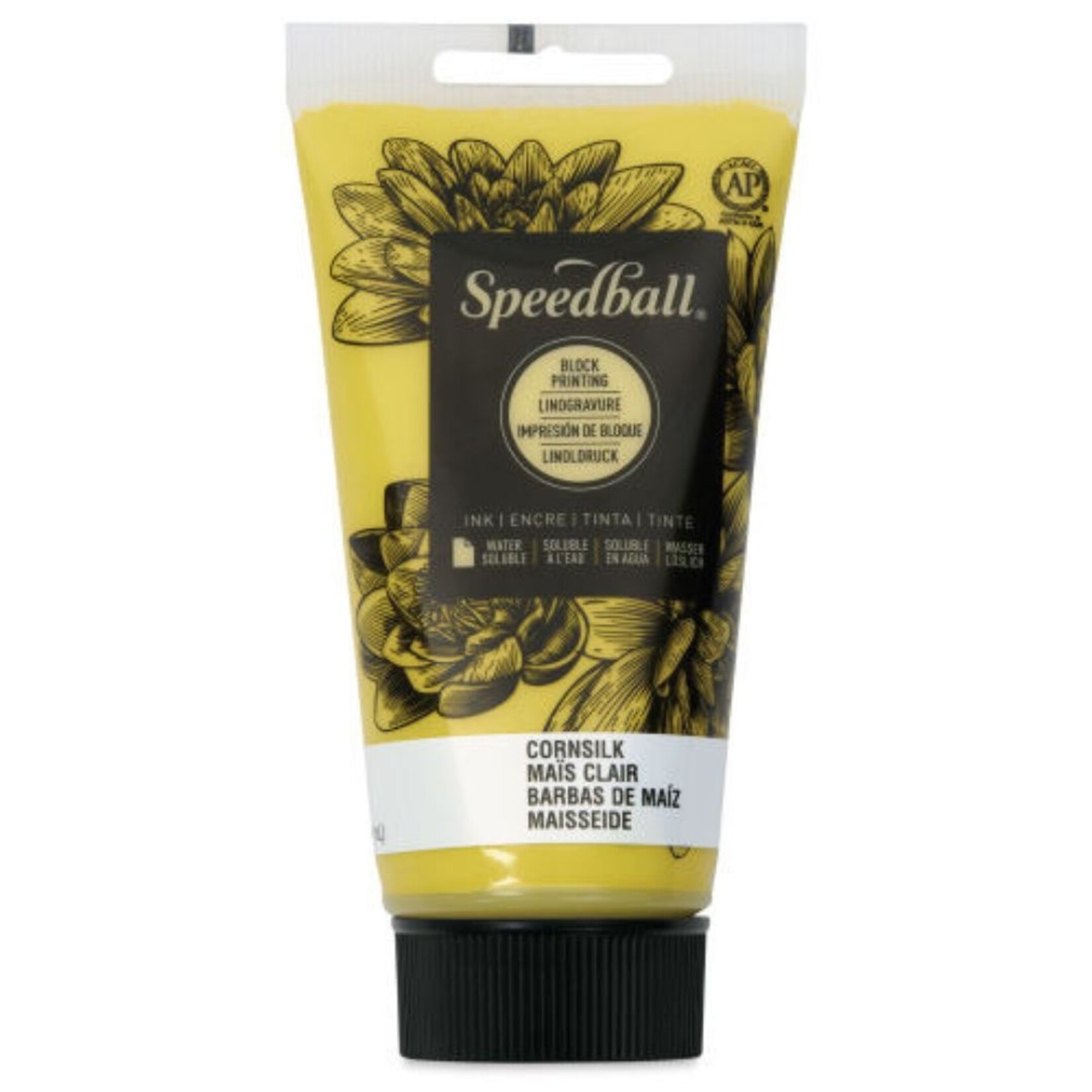 SPEEDBALL BLOCK PRINTING INK WATER SOLUBLE 2.5OZ CORNSILK