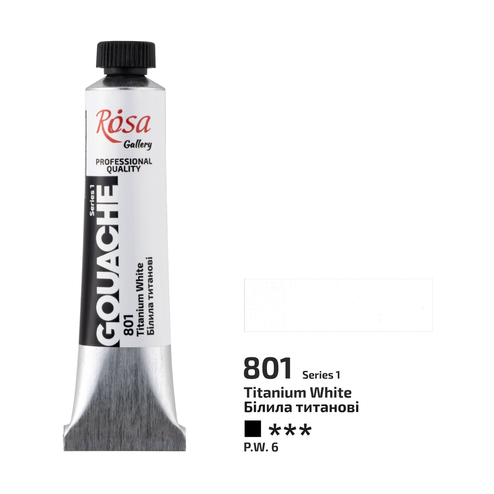 ROSA GALLERY GOUACHE 20ML TITANIUM WHITE #801