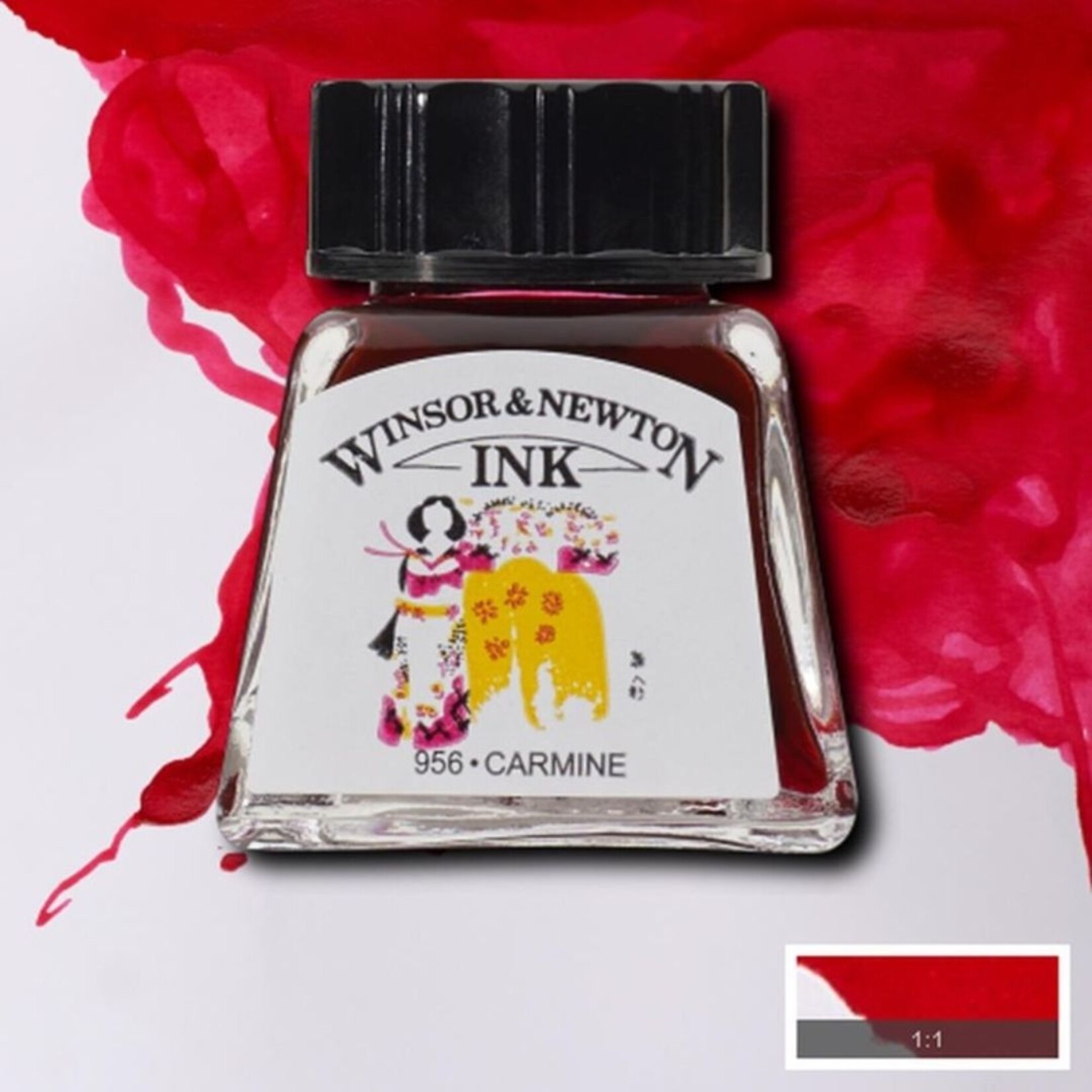 WINSOR NEWTON WINSOR & NEWTON DRAWING INK 14ML CARMINE