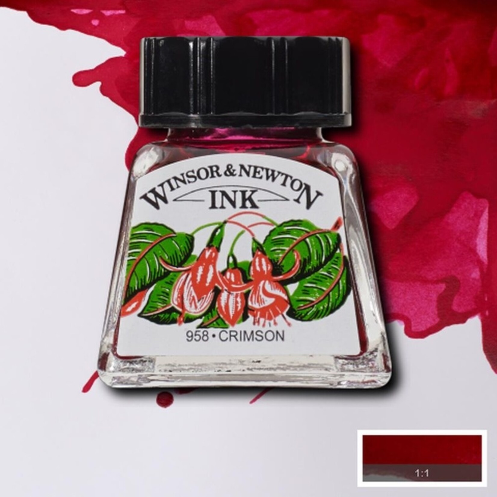 WINSOR NEWTON WINSOR & NEWTON DRAWING INK 14ML CRIMSON