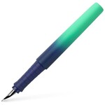 FABER CASTELL POLY FLOW FOUNTAIN PEN MEDIUM BUZZING BLUE