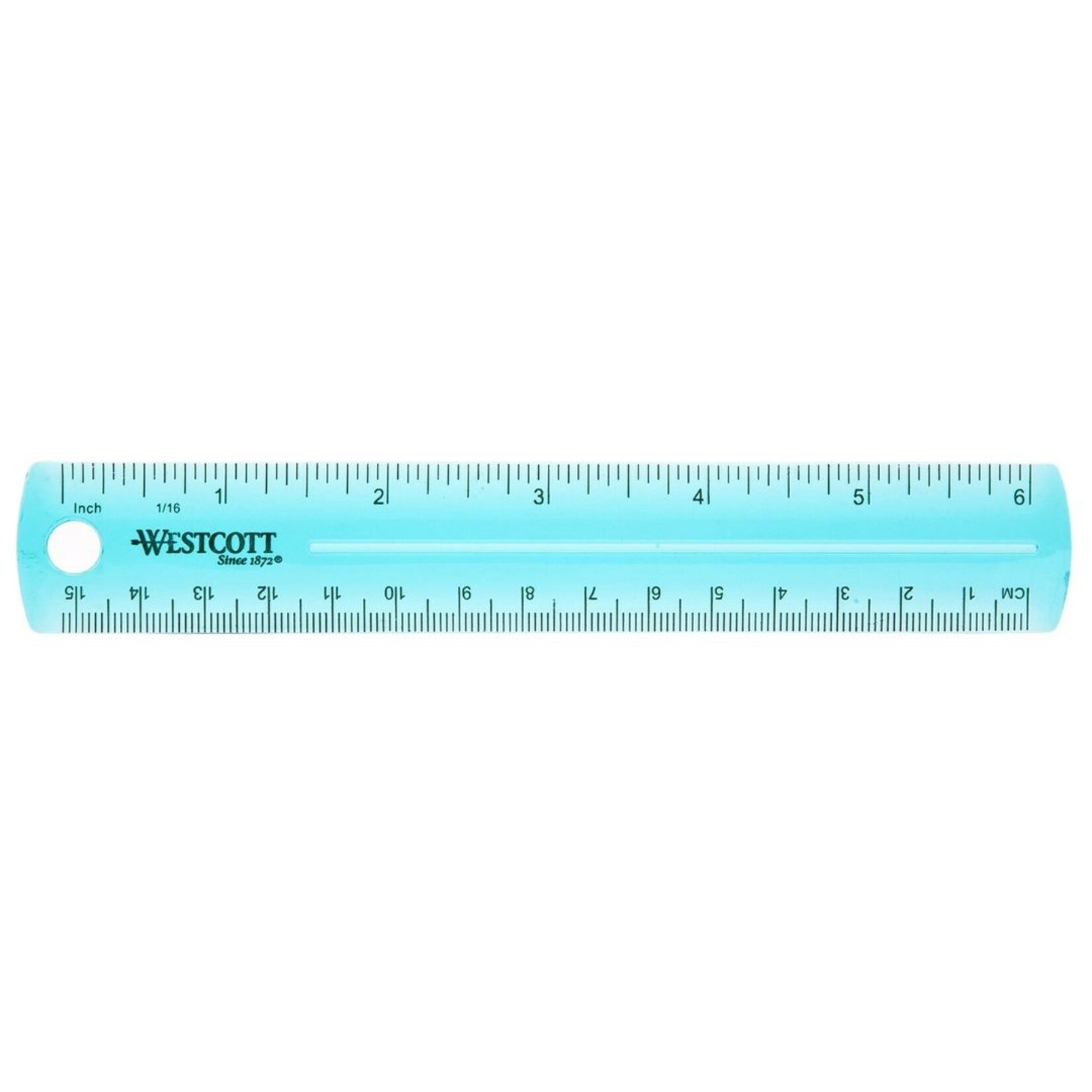 WESTCOTT RULER PLASTIC 6" ASSORTED COLOURS