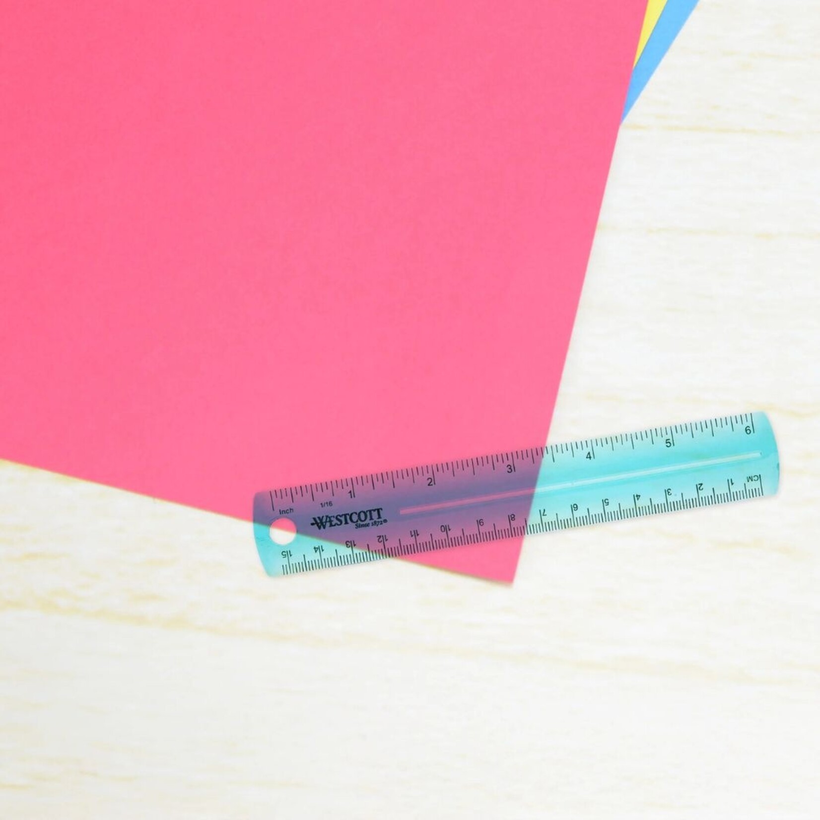 WESTCOTT RULER PLASTIC 6" ASSORTED COLOURS