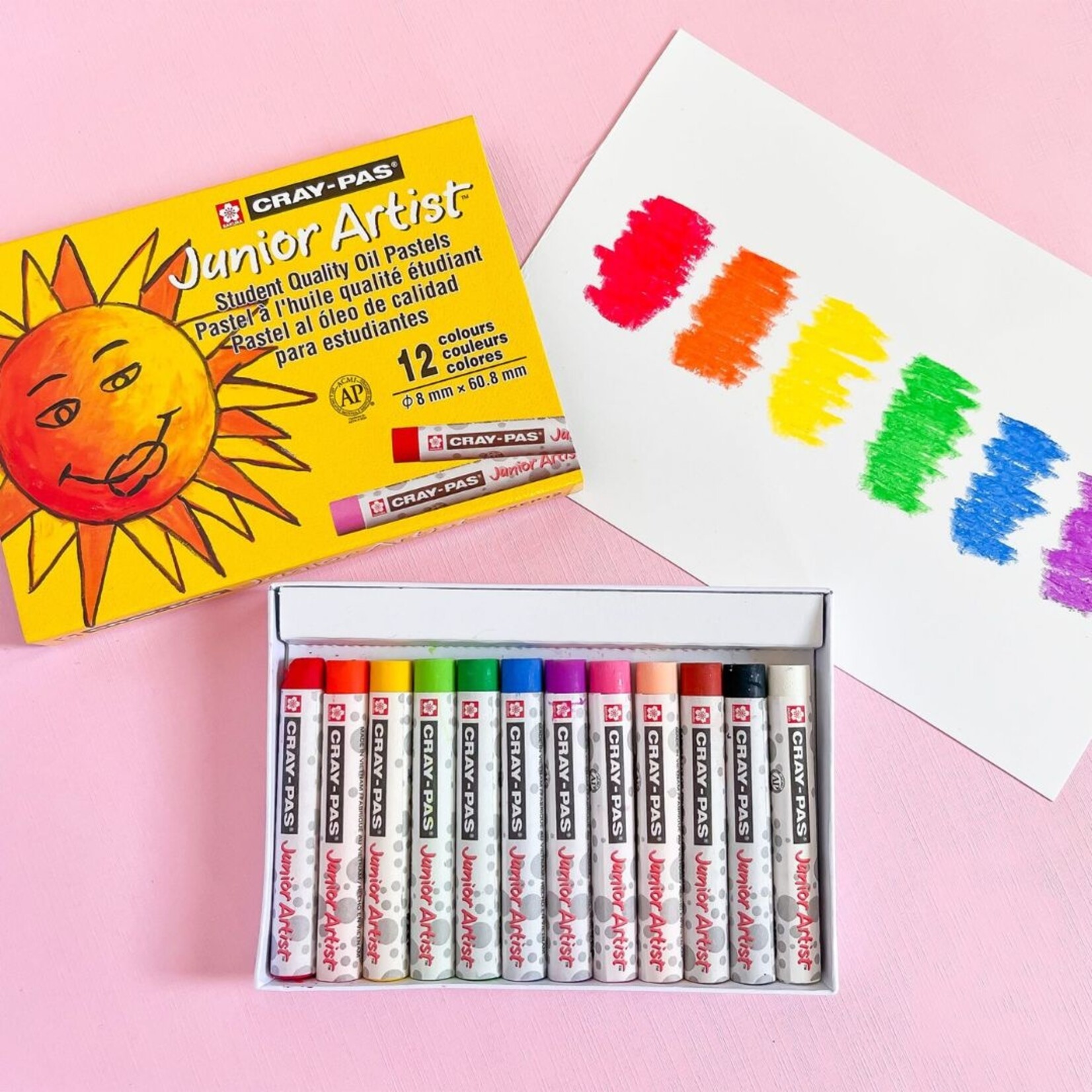 CRAY-PAS JR. OIL PASTEL 12/SET