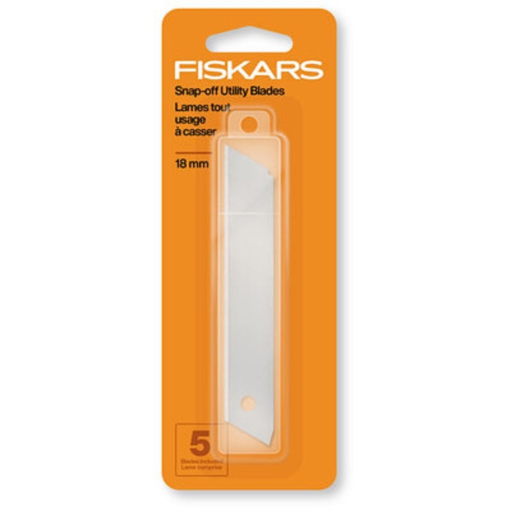 FISKARS SNAP OFF UTILITY BLADES 18MM 5/PK
