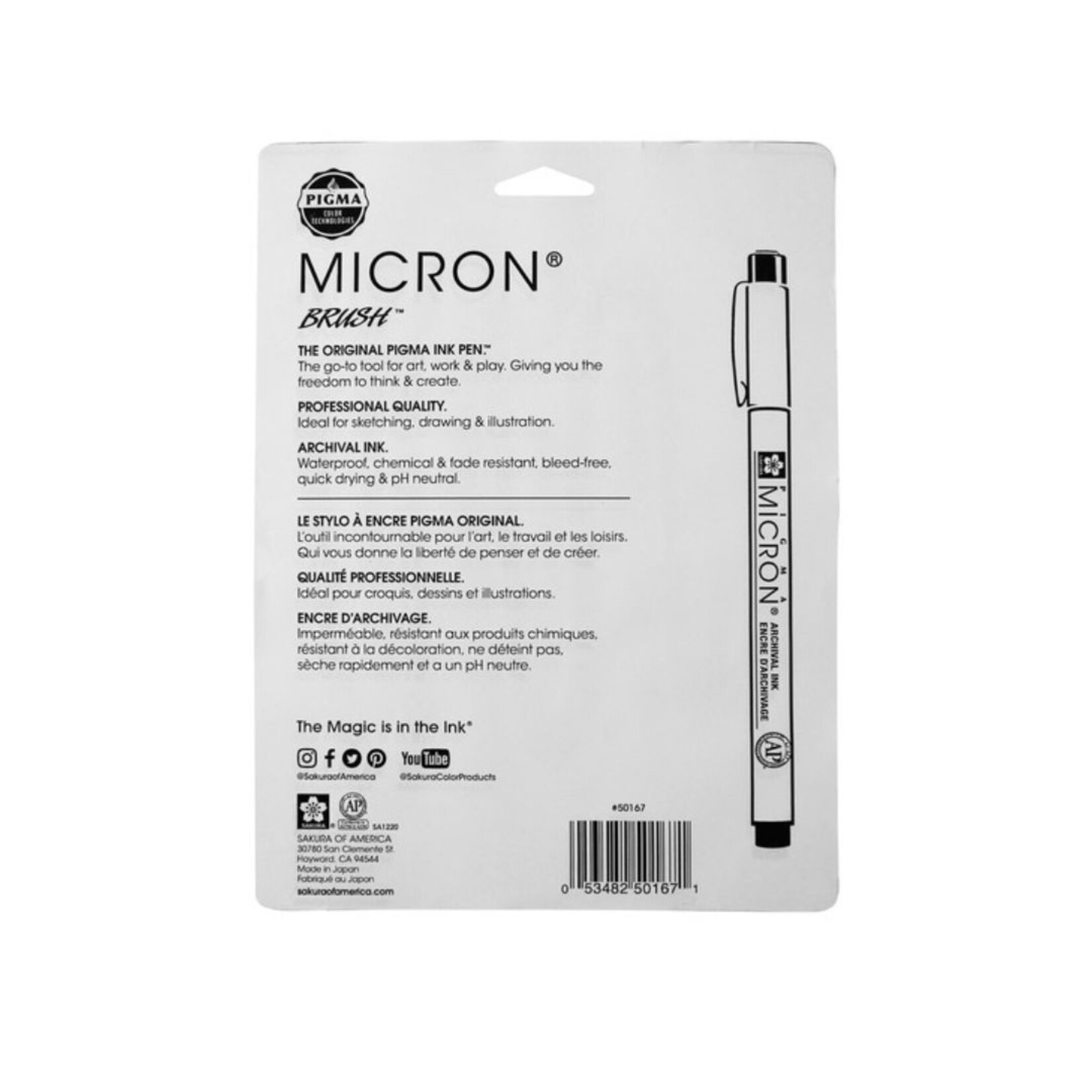 PIGMA MICRON PEN LIGHT & DARK GREY SET/8