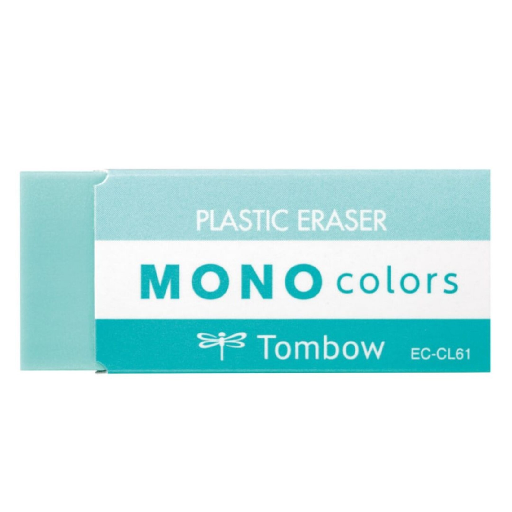 TOMBOW MONO COLOURS PLASTIC ERASER GREEN