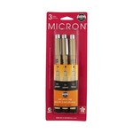 PIGMA MICRON PEN BLACK SET/3