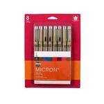 PIGMA MICRON PEN 08 ASSORTED COLOUR SET/8