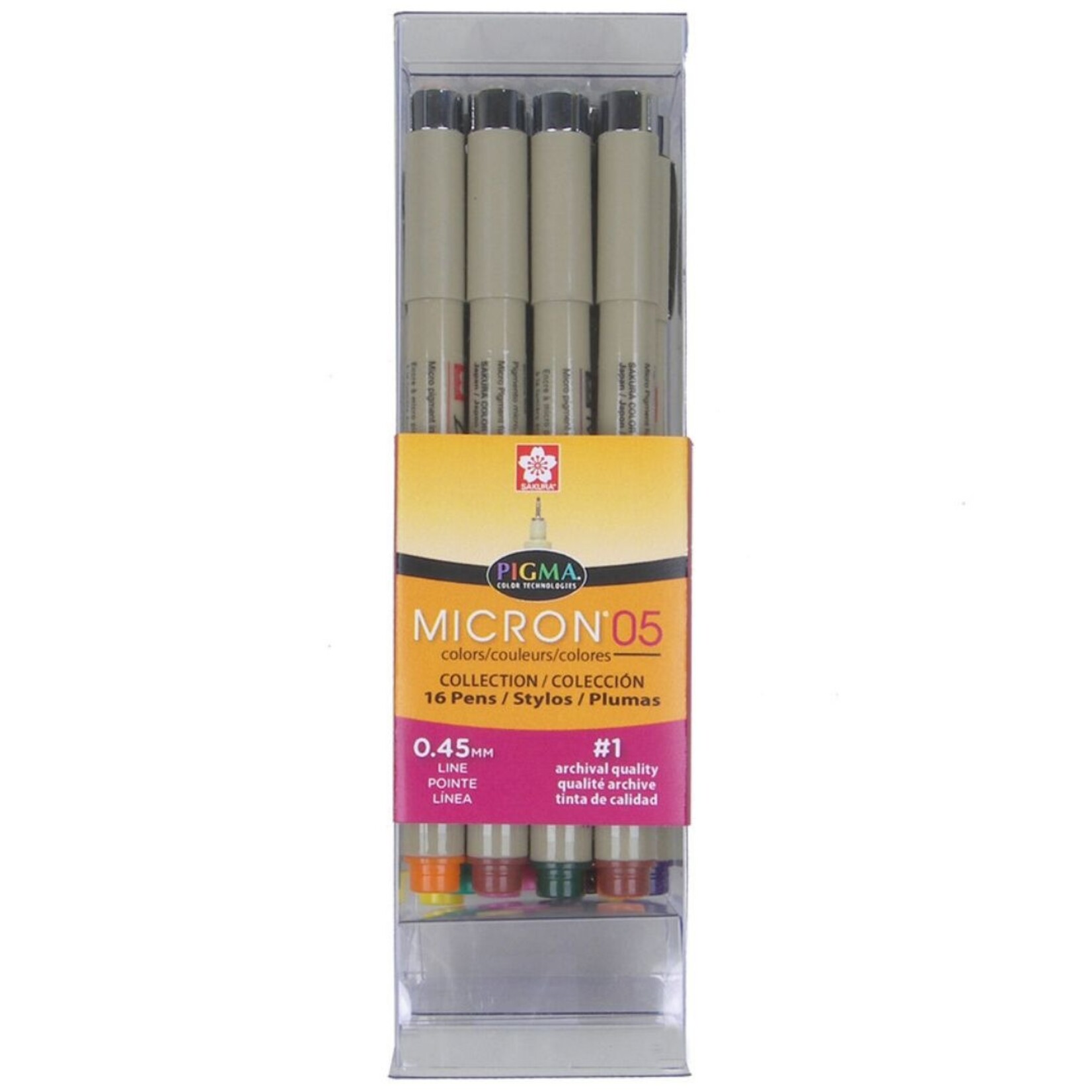 PIGMA MICRON PEN 05 COLOURS COLLECTION SET/16