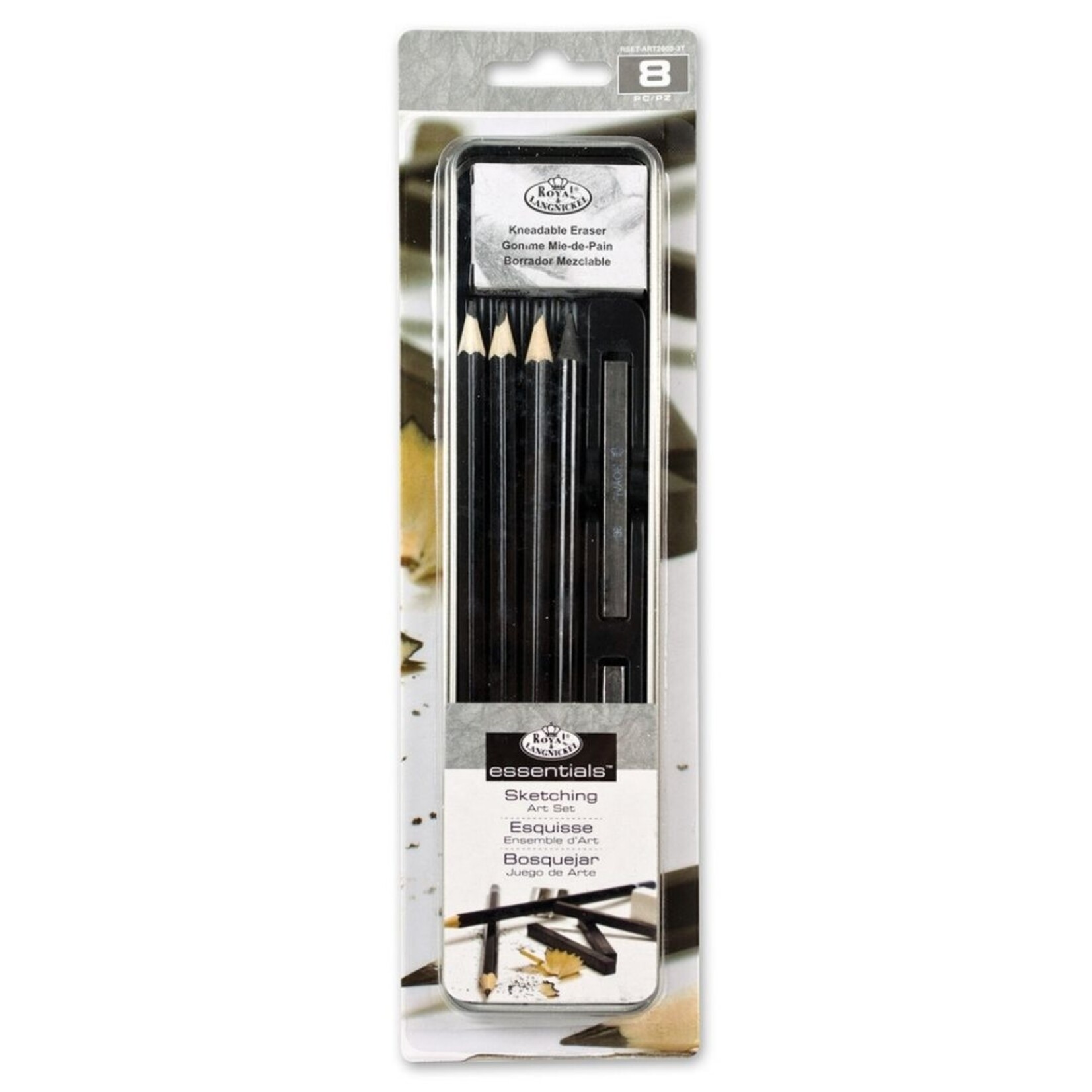 ROYAL & LANGNICKEL ESSENTIALS SKETCHING ART SET/8