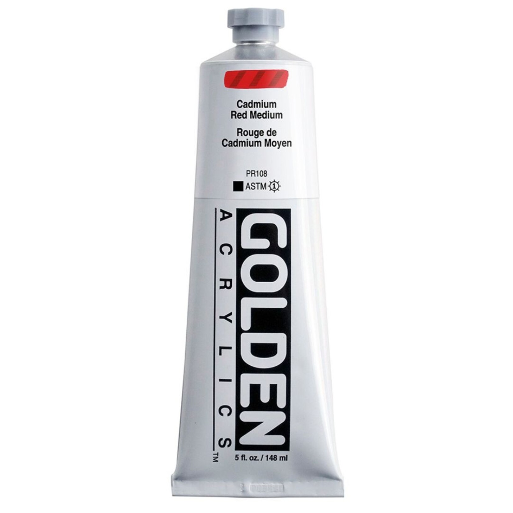 GOLDEN HEAVY BODY ACRYLIC 5OZ CADMIUM RED MEDIUM