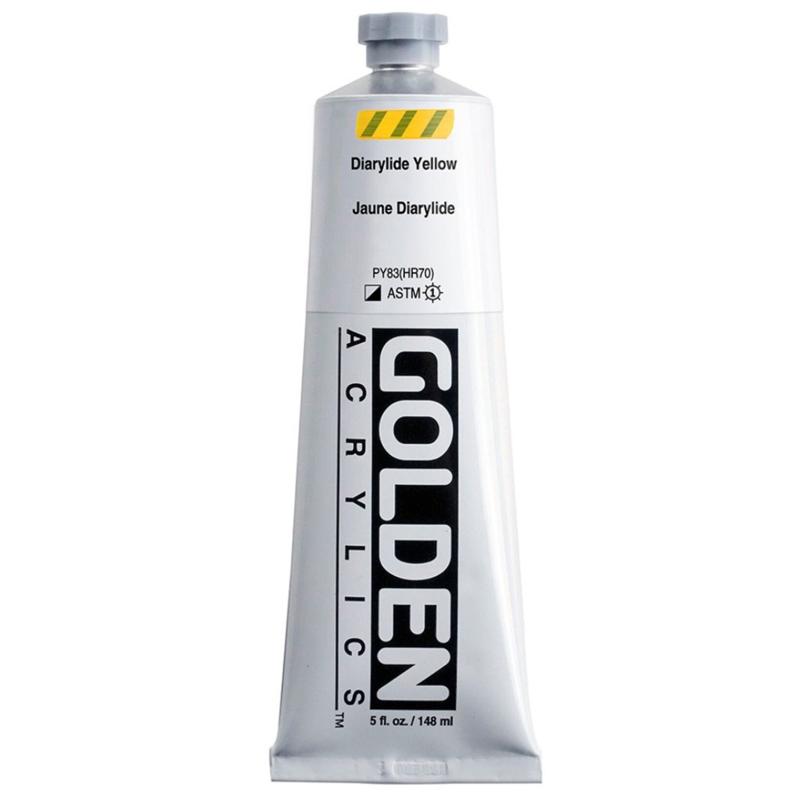GOLDEN HEAVY BODY ACRYLIC 5OZ DIARYLIDE YELLOW