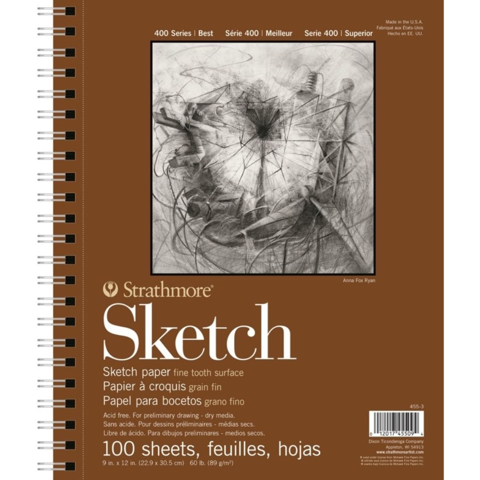 STRATHMORE 400 SERIES SKETCH PAD 60LB 9X12