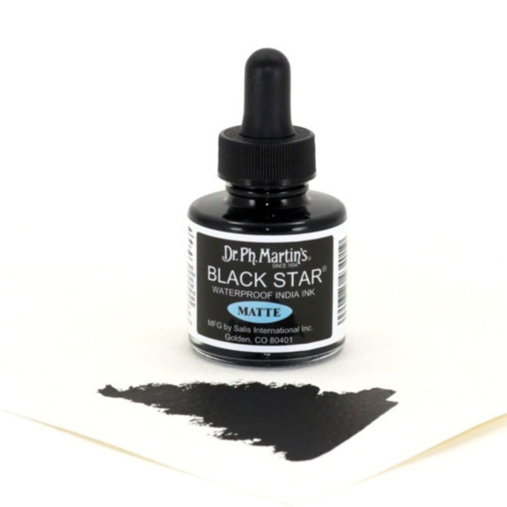 DR. PH MARTIN'S DR PH MARTIN'S BLACK STAR MATTE INDIA INK 1OZ