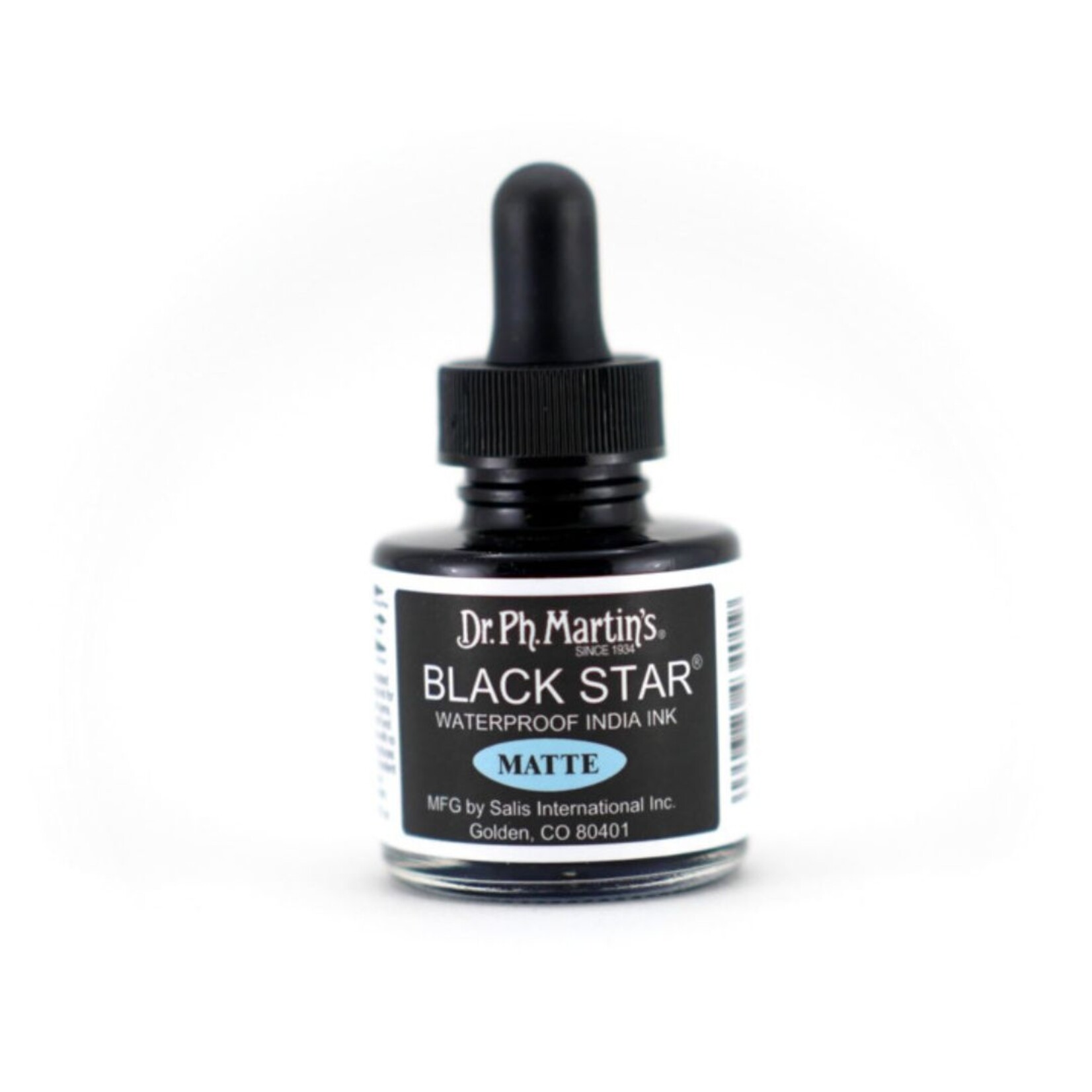 DR. PH MARTIN'S DR PH MARTIN'S BLACK STAR MATTE INDIA INK 1OZ