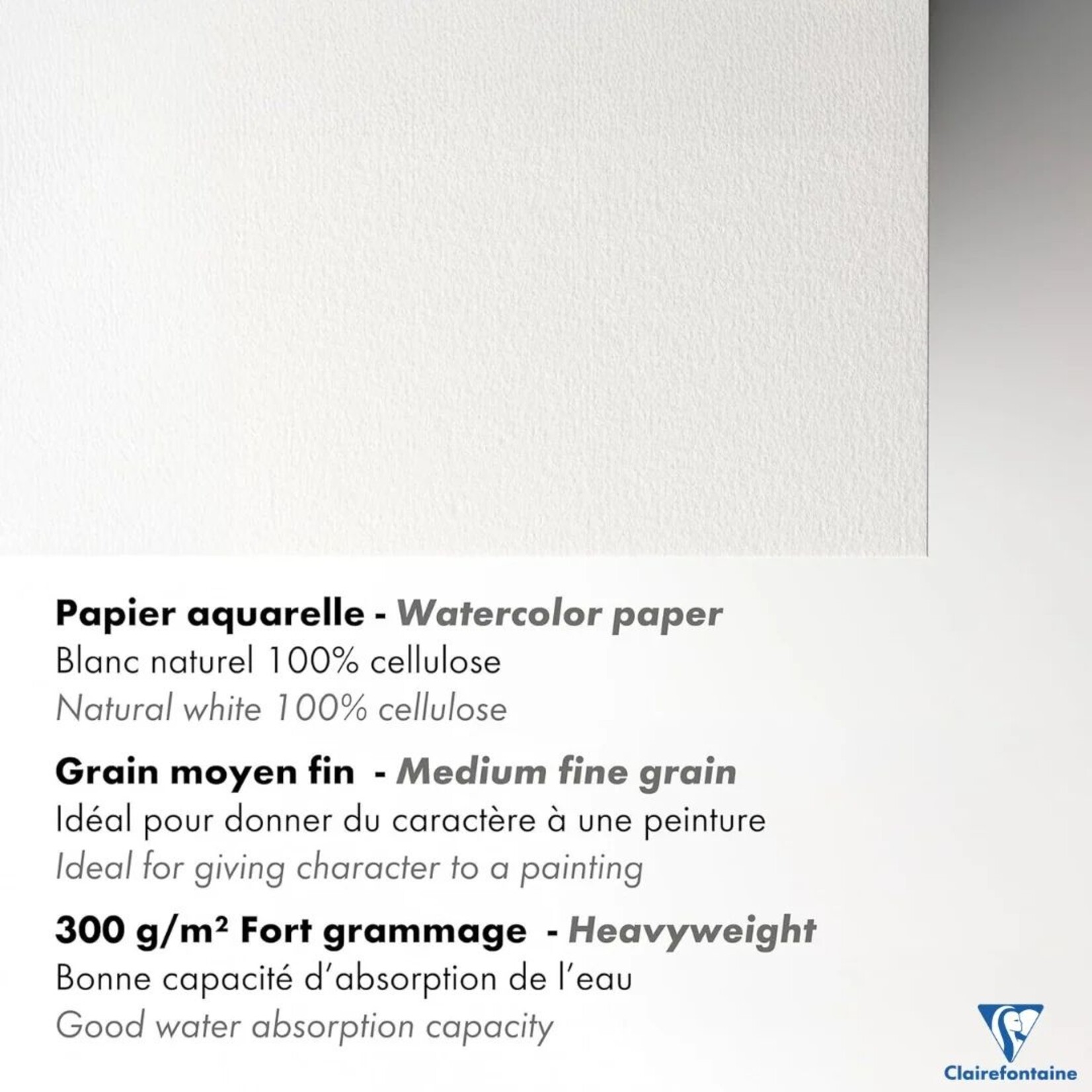 CLAIREFONTAINE AQUAPAD 11.7X16.5" 140LB 30/SHT