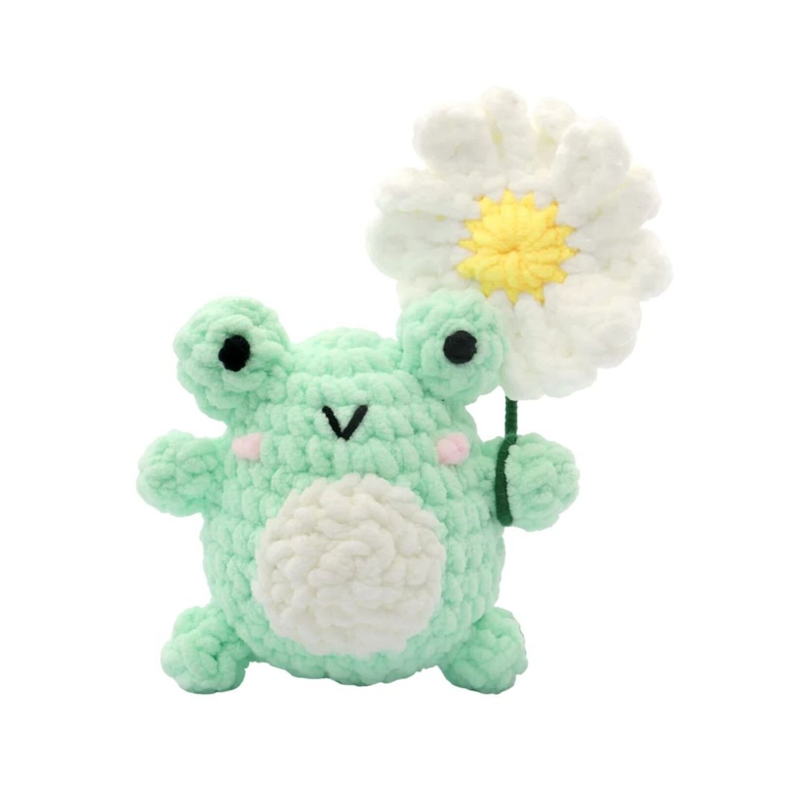 PBI ART DIY CROCHET AMIGURUMI KIT FROG AND DAISY