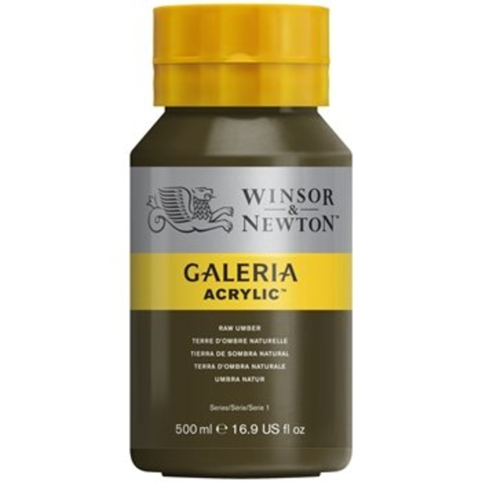 WINSOR NEWTON WINSOR & NEWTON GALERIA ACRYLIC 16OZ RAW UMBER