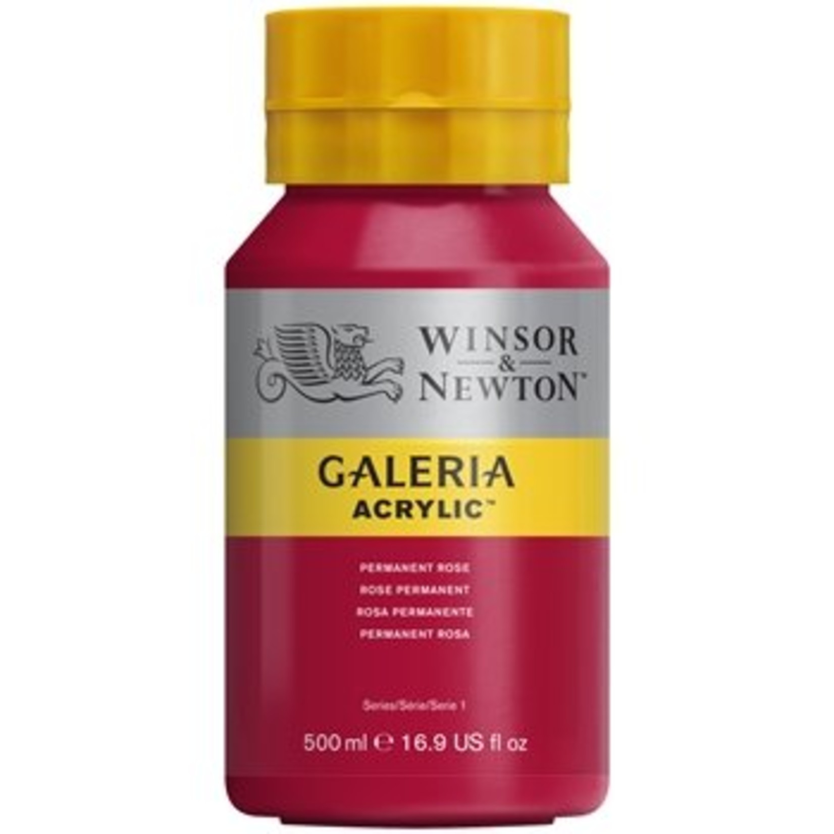 WINSOR NEWTON WINSOR & NEWTON GALERIA ACRYLIC 16OZ PERMANENT ROSE