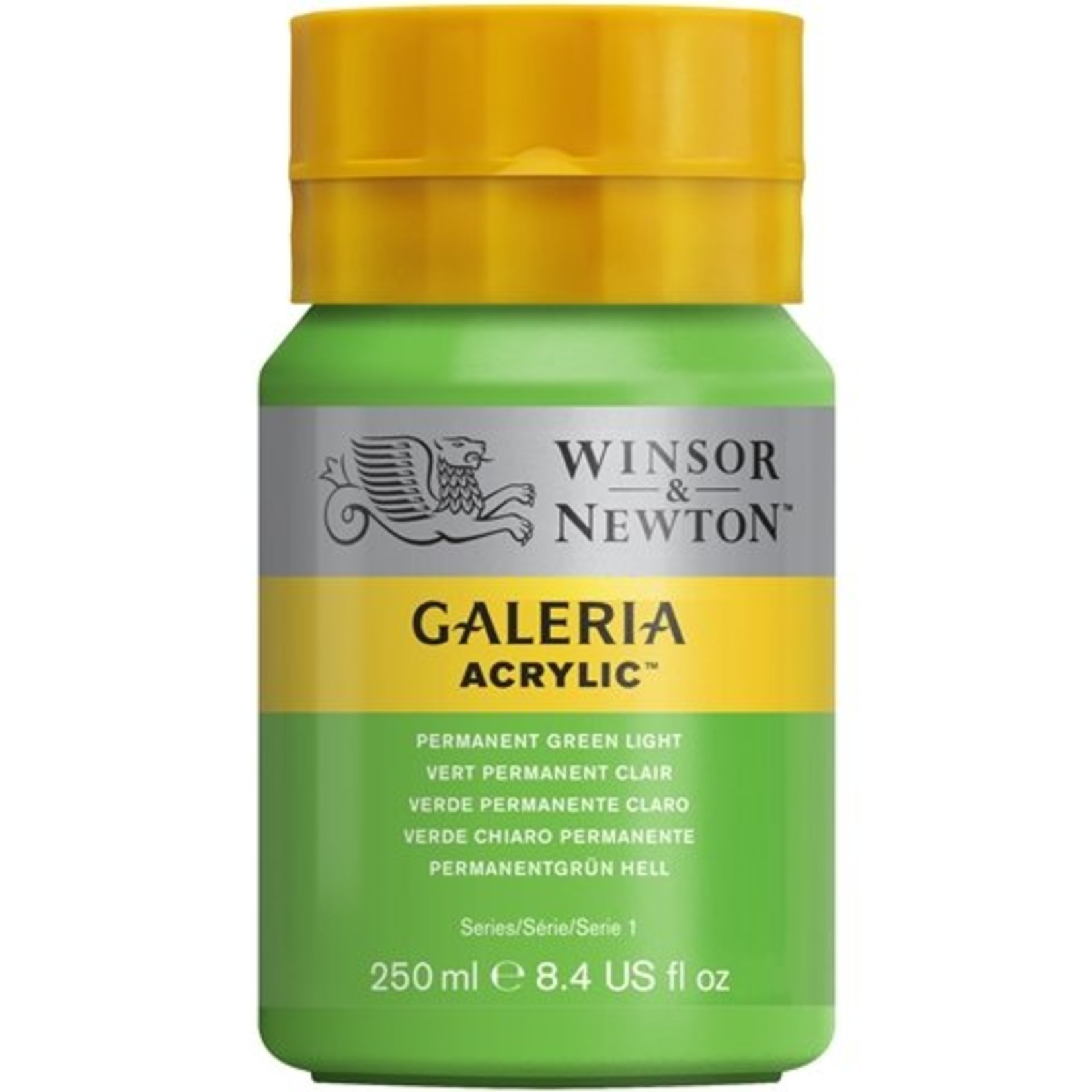 WINSOR NEWTON WINSOR & NEWTON GALERIA ACRYLIC 8OZ PERMANENT GREEN LIGHT