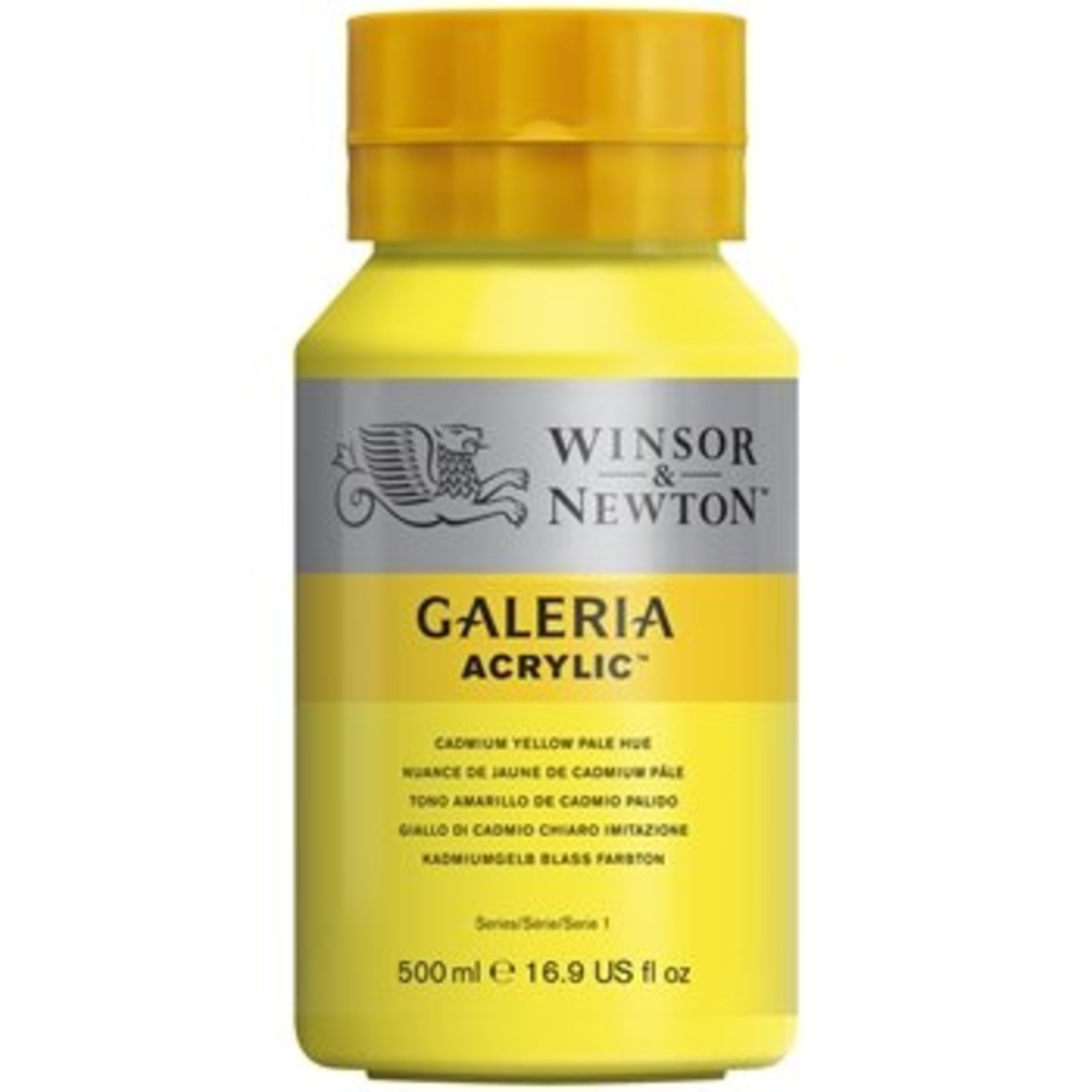 WINSOR NEWTON WINSOR & NEWTON GALERIA ACRYLIC 16OZ CADMIUM YELLOW PALE HUE