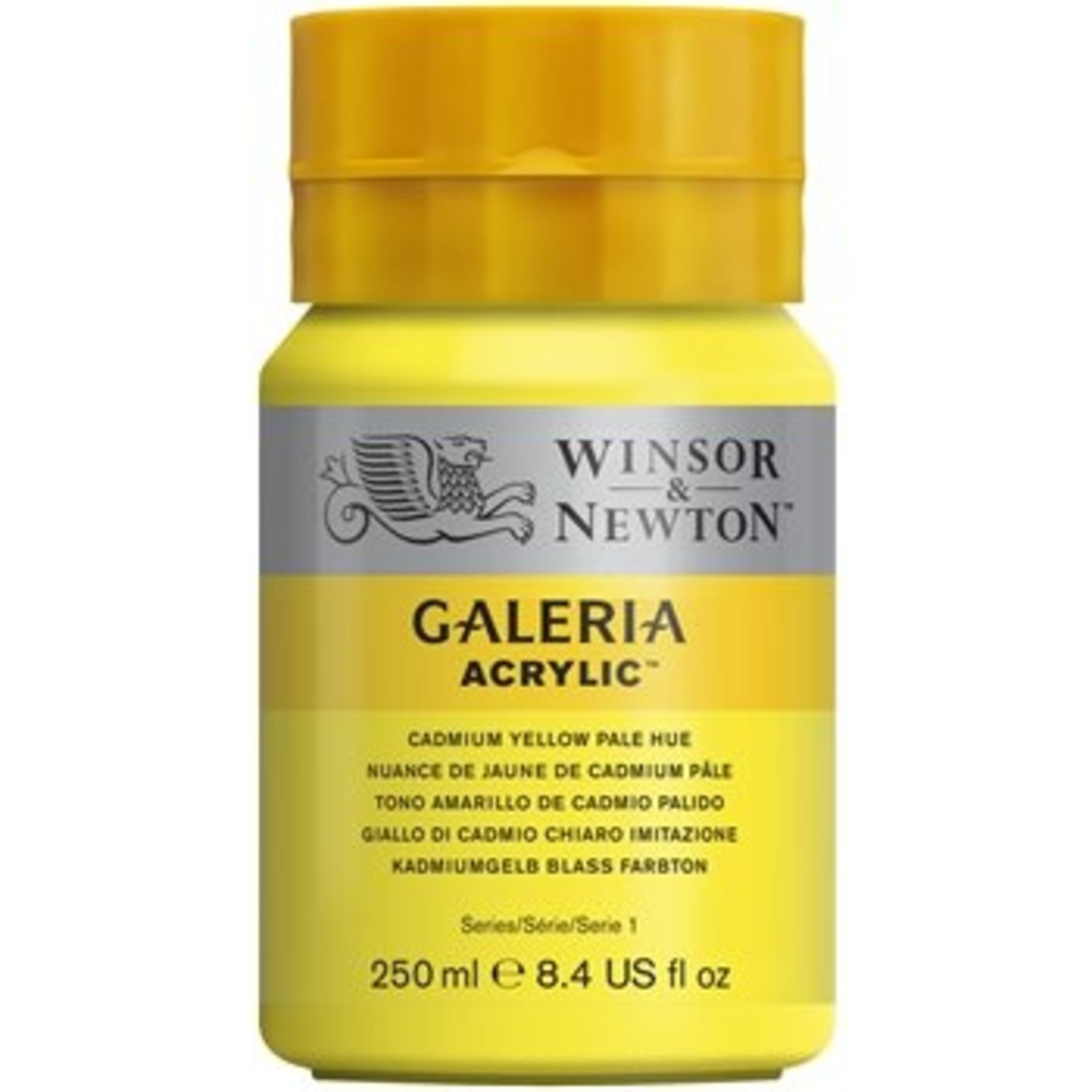 WINSOR NEWTON WINSOR & NEWTON GALERIA ACRYLIC 8OZ CADMIUM YELLOW PALE HUE