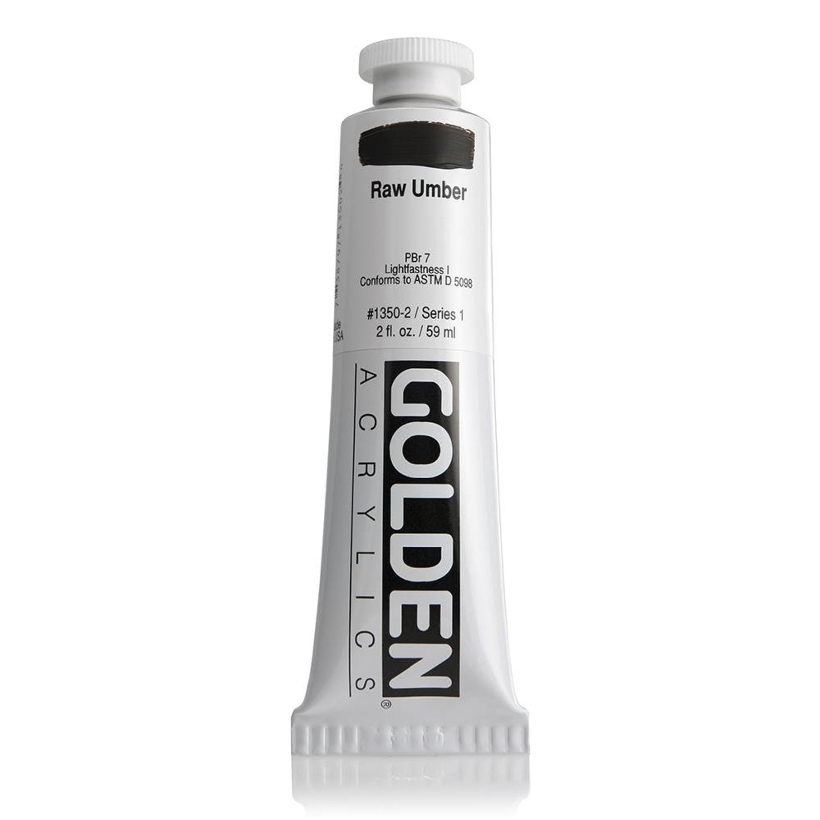 GOLDEN GOLDEN HEAVY BODY ACRYLIC 2OZ RAW UMBER