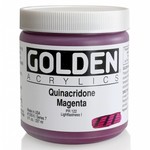 GOLDEN GOLDEN HEAVY BODY ACRYLIC 8OZ QUINACRIDONE MAGENTA (SPECIAL ORDER)