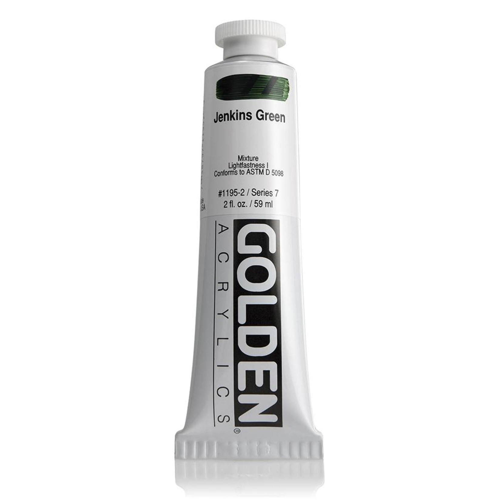 GOLDEN GOLDEN HEAVY BODY ACRYLIC 2OZ JENKINS GREEN