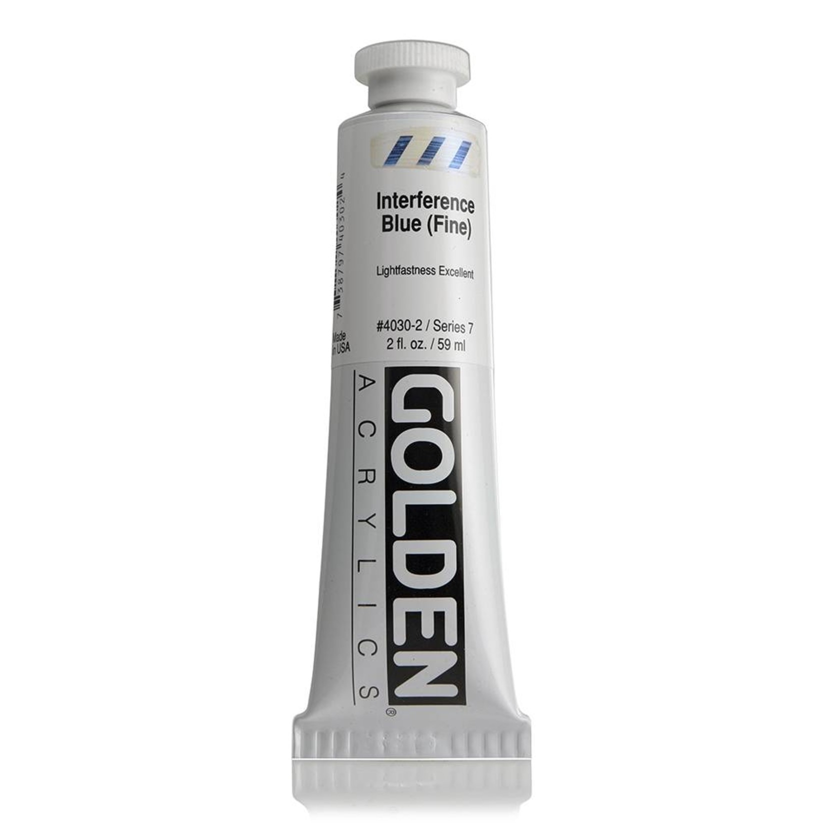 GOLDEN GOLDEN HEAVY BODY ACRYLIC 2OZ INTERFERENCE BLUE (FINE)