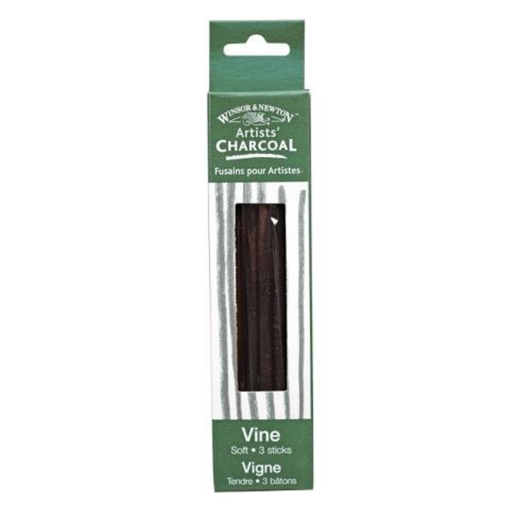 WINSOR & NEWTON VINE CHARCOAL SOFT 3/PK