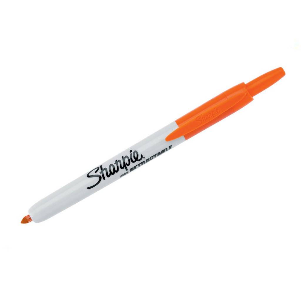 orange sharpie pen