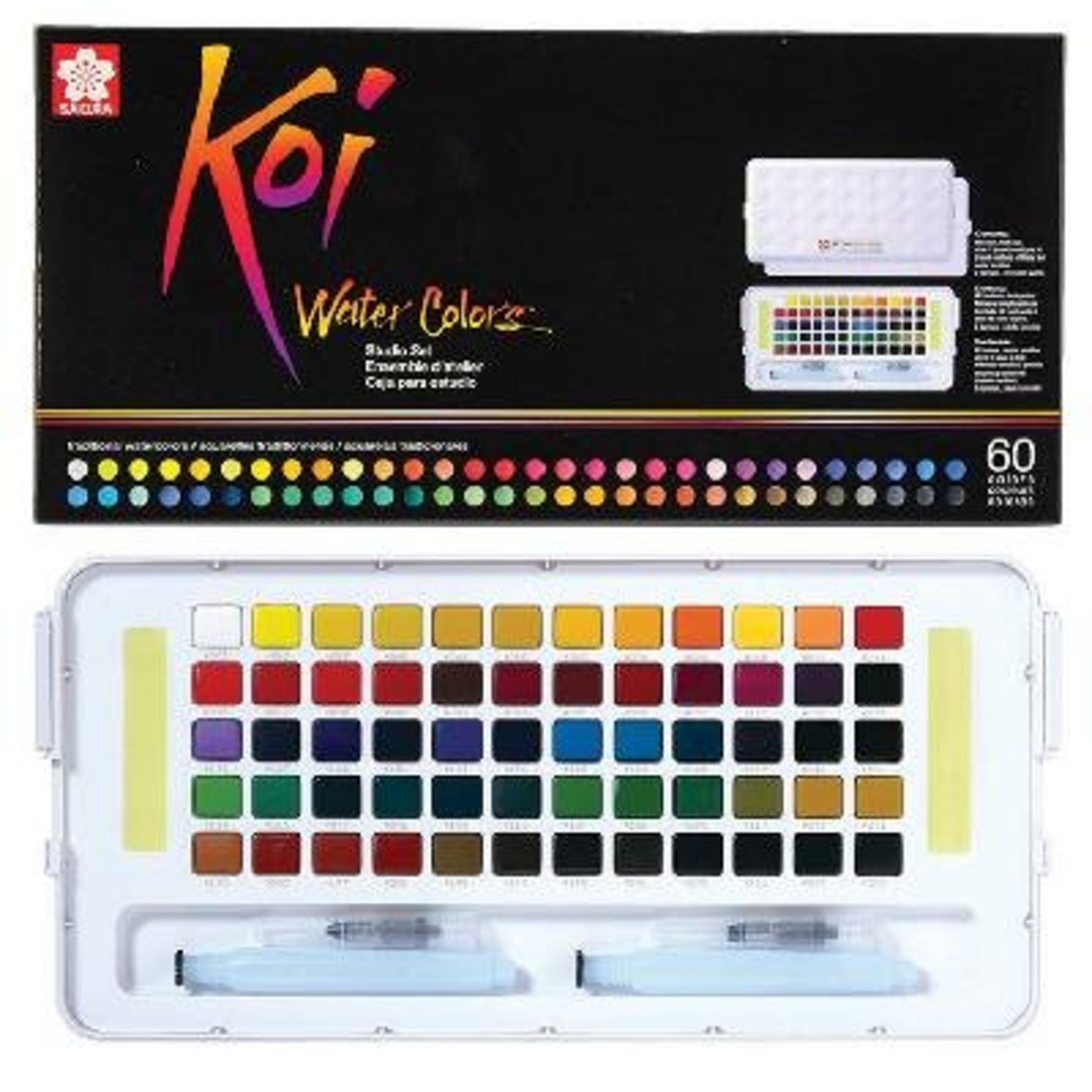 SAKURA KOI STUDIO BOX W/ WATERBRUSH SET/60