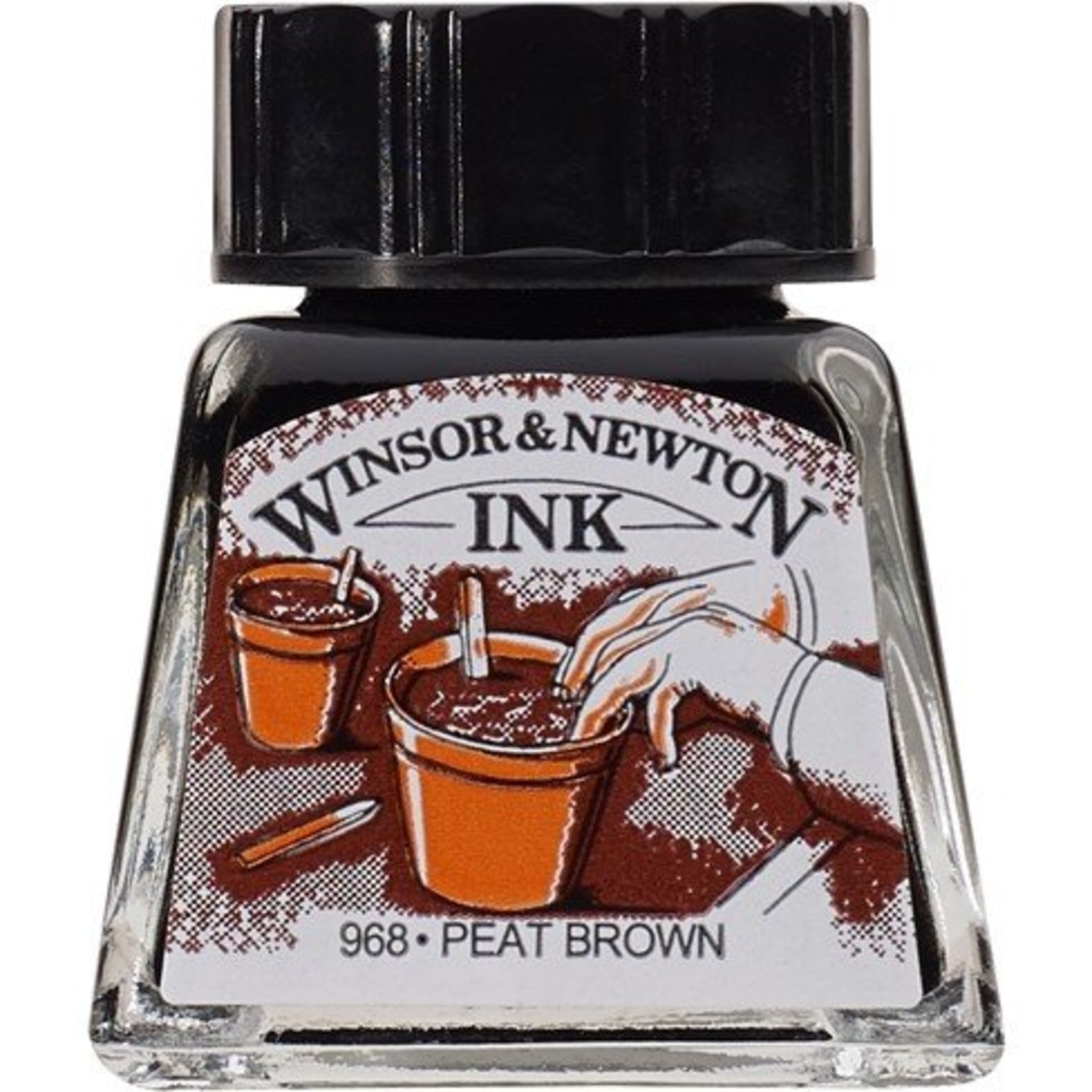 WINSOR NEWTON WINSOR & NEWTON DRAWING INK 14ML PEAT BROWN