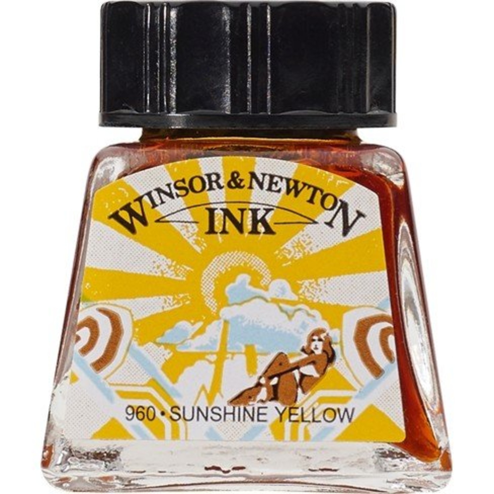 WINSOR NEWTON WINSOR & NEWTON DRAWING INK 14ML SUNSHINE YELLOW