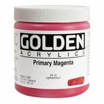 GOLDEN GOLDEN HEAVY BODY ACRYLIC 8OZ PRIMARY MAGENTA