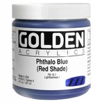 GOLDEN GOLDEN HEAVY BODY ACRYLIC 8OZ PHTHALO BLUE (RED SHADE) (SPECIAL ORDER)
