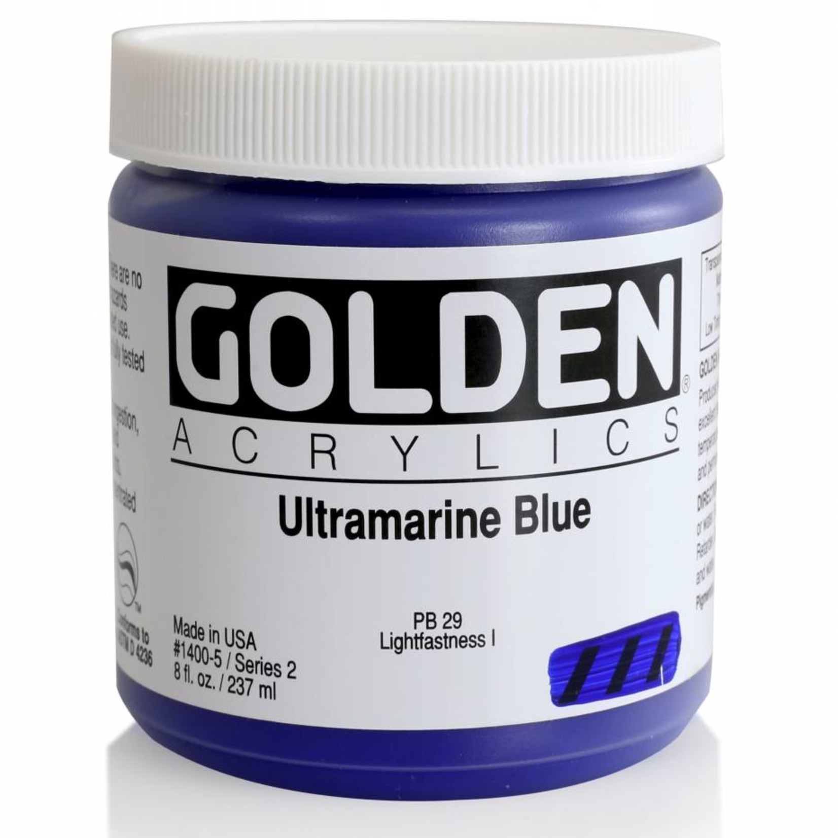 GOLDEN GOLDEN HEAVY BODY ACRYLIC 8OZ ULTRAMARINE BLUE